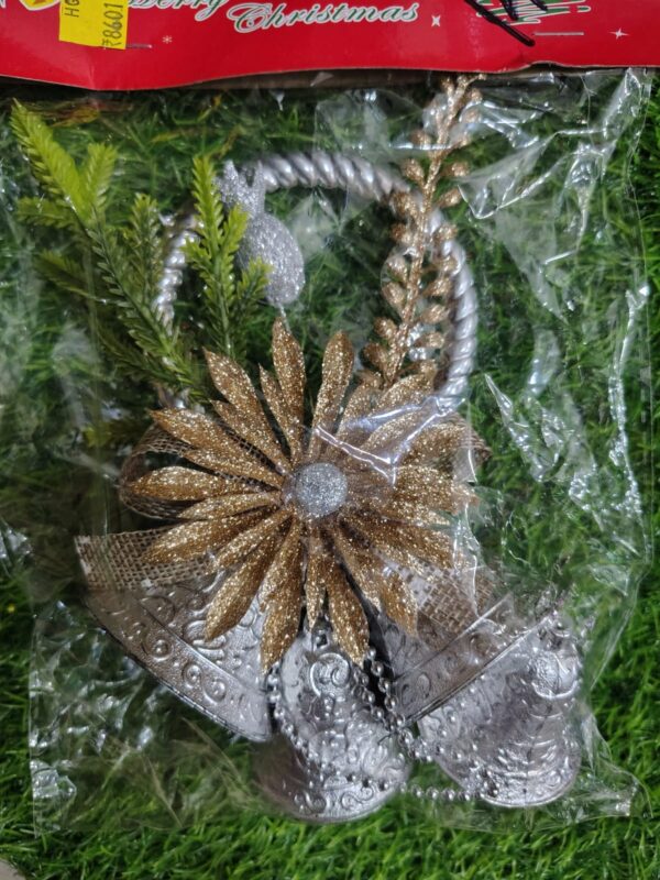 Silver Christmas Hanging Bell Décor – 200g