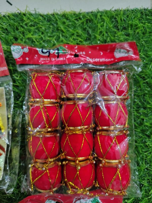 Christmas Decoration Combo Set – Mixed Pack (Mini Santas, Snowmen, Stars, Bells & Apples)