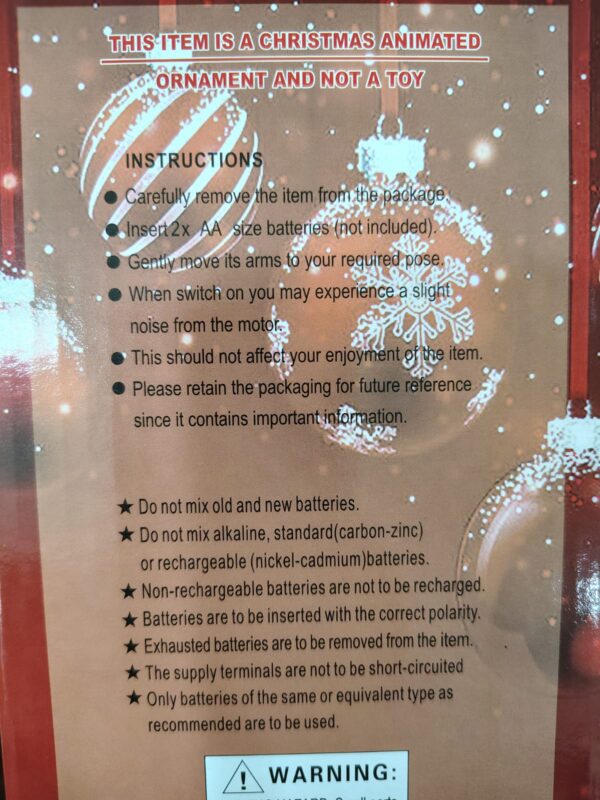 Animated Santa Riding Reindeer – Christmas Ornament