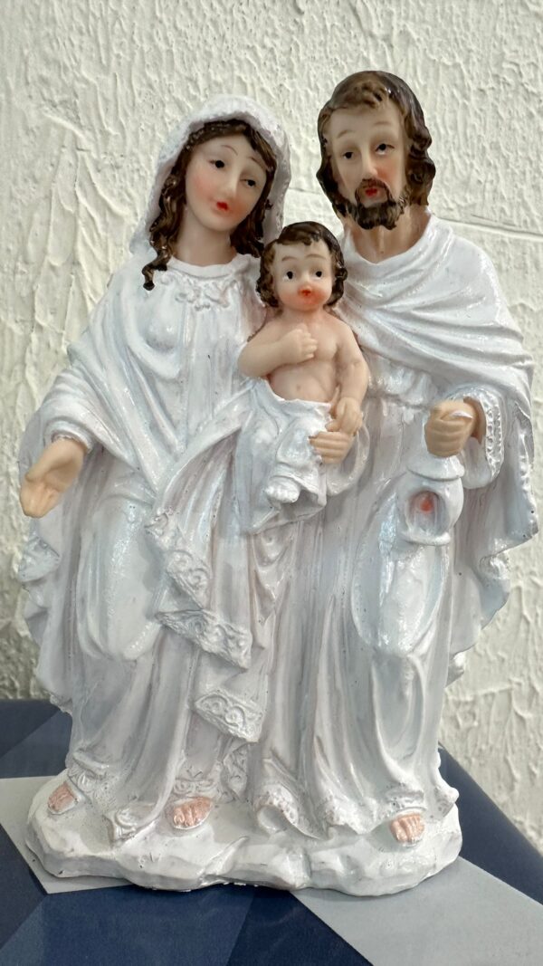 Holy Family Statue – 8 Inch | White Polyresin | Premium Finish
