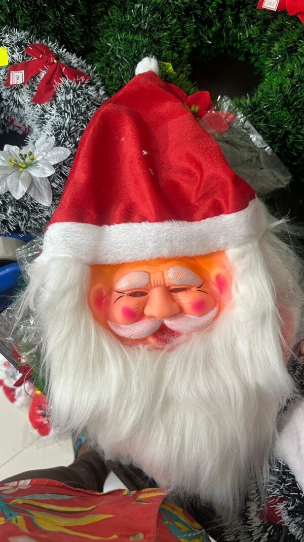 af9ca21e-3890-4004-9c3d-6d9f72e96ffd Kids Santa Mask with Soft Beard & Cap