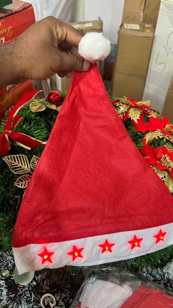 LED Santa Hat – Red Star Lights