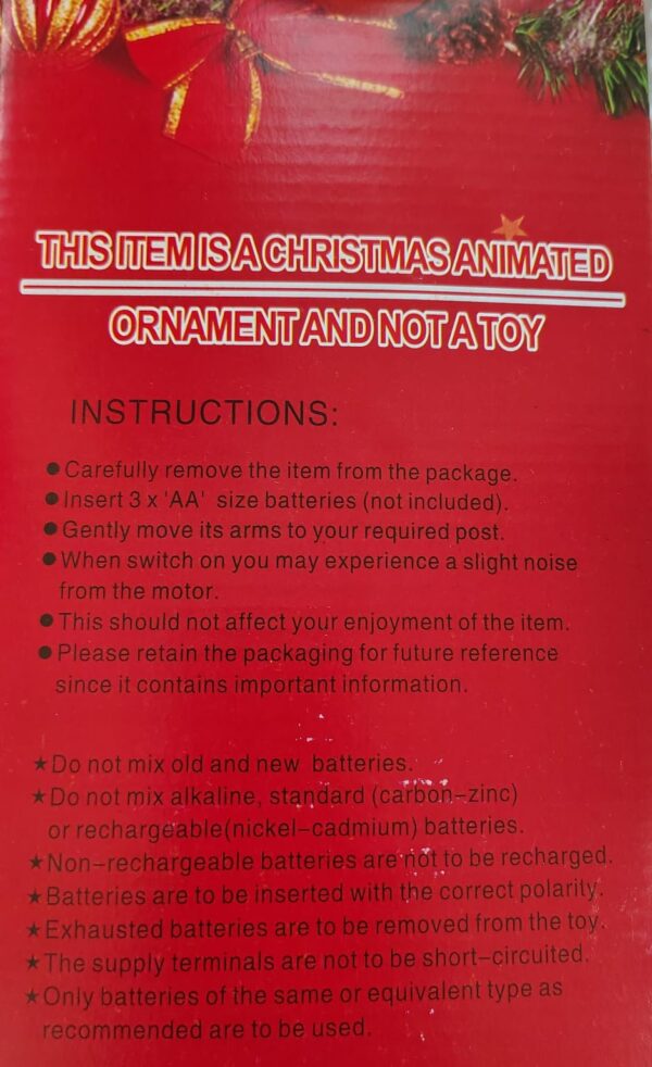 Animated Musical Santa Claus – Saxophone Playing