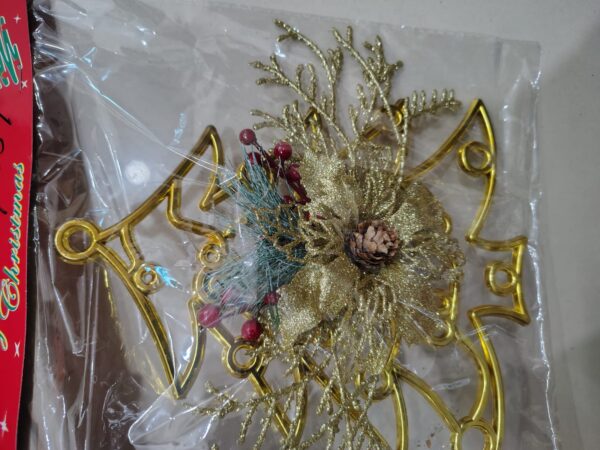 Golden Christmas Wall Hanging – Premium Festive Decoration