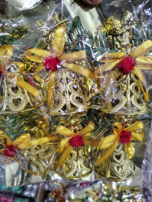 d6e1a46f-09eb-4bb5-9cdb-7179bbd3998d Golden Angel Bell Ornaments – Set of 6