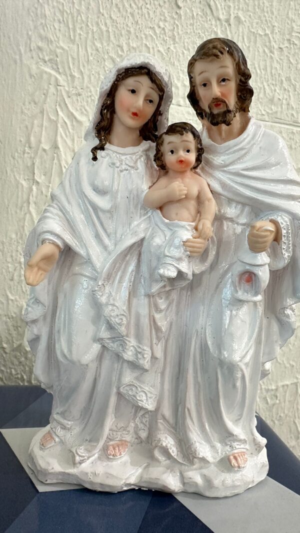Holy Family Statue – 8 Inch | White Polyresin | Premium Finish