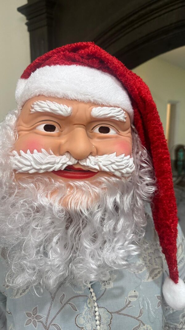 Santa Claus Face Mask with Hat
