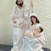 Holy Family Sculpture – 6 Inch | Pure White Finish | Resin