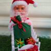 Animated Santa with Gift Cart – Christmas Ornament