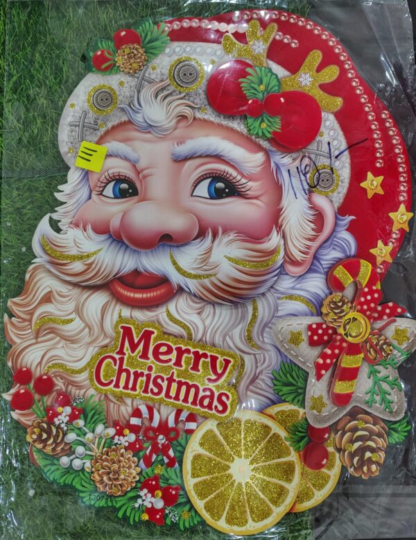 Merry Christmas Decorative Wall Hanging – Festive Glitter Banner