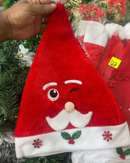 Winking Santa Christmas Hat