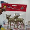 Golden Glitter Reindeer Decor (Set of 2)