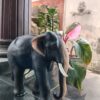 🐘 Fiber Elephant Statue –
