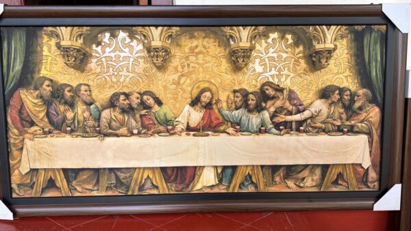 The Last Supper – Laminated Canvas Art (Fiber Frame)