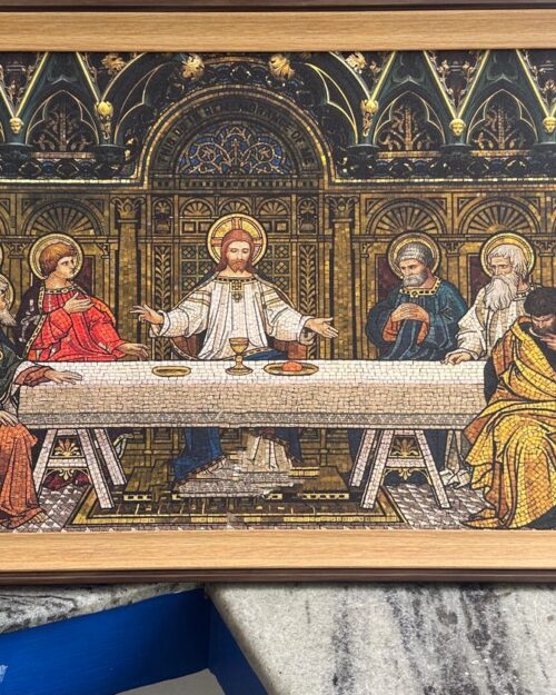 The Last Supper – Laminated Canvas Art  (Fiber Frame)