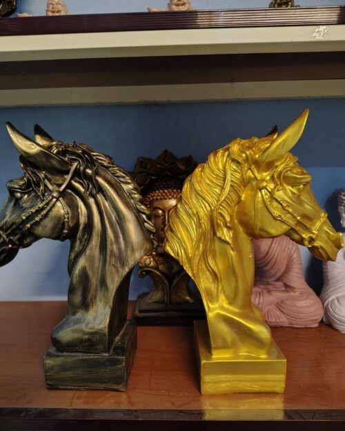 Horse Head Showpiece – Royal Finish