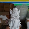 Reading Angel Statue – White Finish