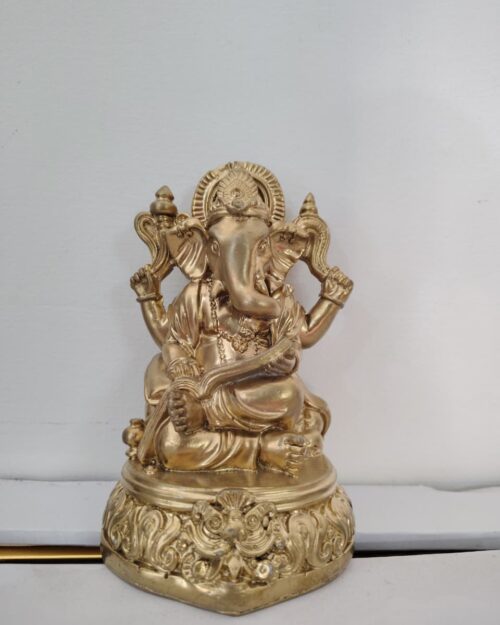Lord Ganesha Statue – 6 Inch (Golden Finish)
