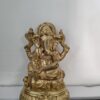 Lord Ganesha Statue – 6 Inch (Golden Finish)