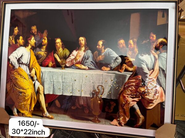 Last Supper Resin Frame – Premium Christian Art