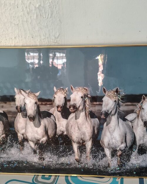 Running Horses Wall Frame – Premium Finish