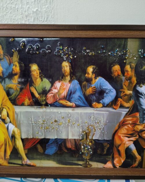 Resin Art – The Last Supper (12 × 18 Inches)
