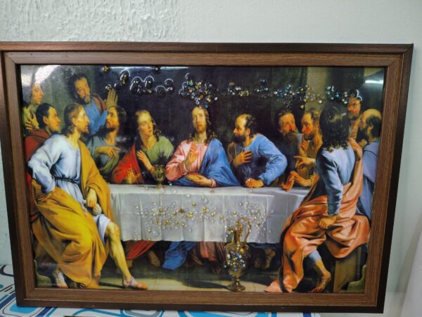 Resin Art – The Last Supper (12 × 18 Inches)