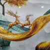 Golden Forest Serenity – Resin Art Frame