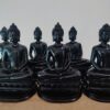 Meditating Buddha Statue - 6 inch (gold,black)