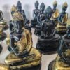 Meditating Buddha Statue - 6 inch (gold,black)
