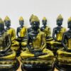 Meditating Buddha Statue - 6 inch (gold,black)