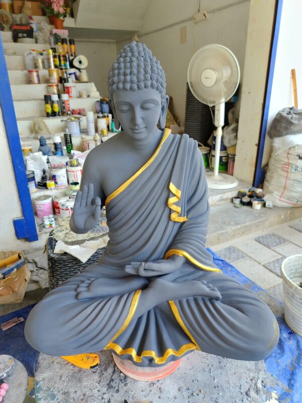 WhatsApp Image 2026-07-15 at 8.41.41 AM Buddha Statue – 2 Feet Fiber statue with various color options and customization available
