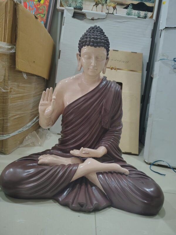WhatsApp Image 2026-07-15 at 8.41.42 AM (1) Buddha Statue – 2 Feet Fiber statue with various color options and customization available