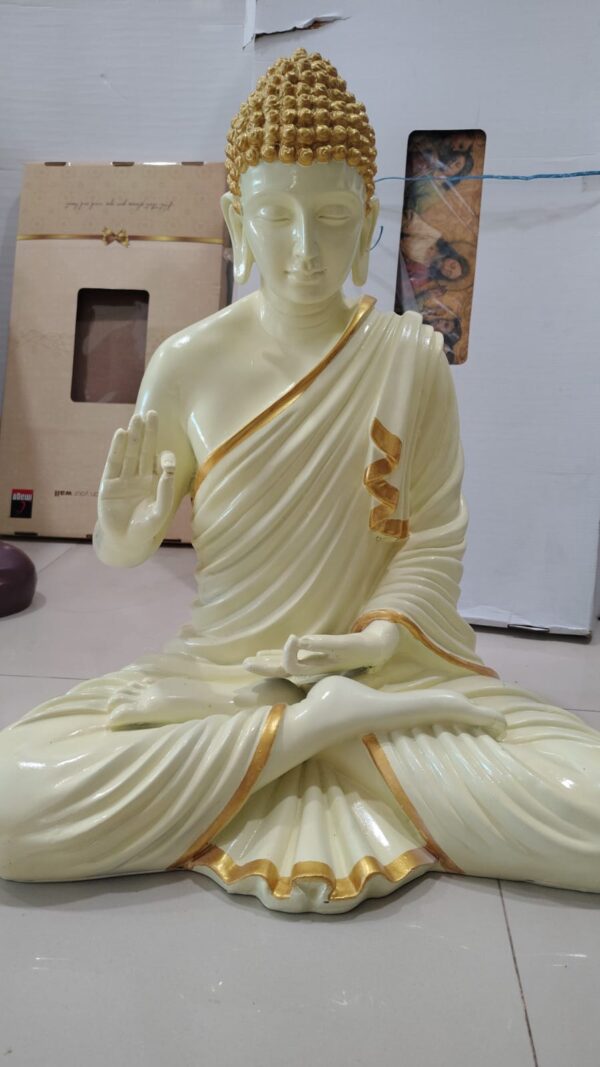 WhatsApp Image 2026-07-15 at 8.41.42 AM (2) Buddha Statue – 2 Feet Fiber statue with various color options and customization available