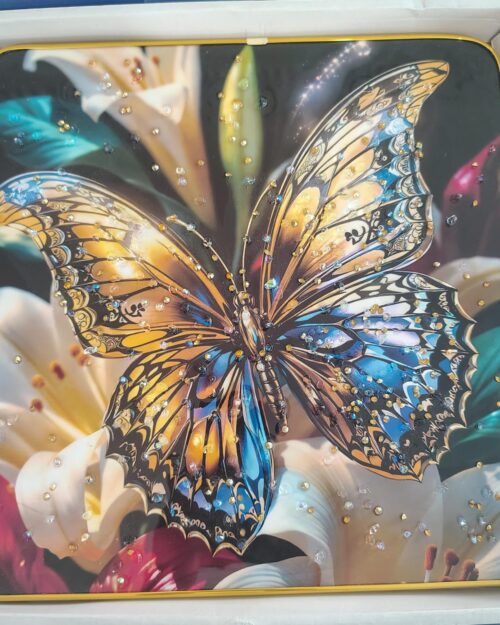 WhatsApp Image 2026-02-24 at 2.55.34 PM Butterfly Resin Art Frames – Nature Collection (1×1 ft)
