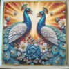 Peacocks Resin Art Frames - Nature Collection (1x1 ft)