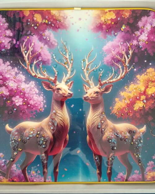 WhatsApp Image 2026-02-24 at 2.55.40 PM Deer Resin Art Frames - Nature Collection (1x1 ft)