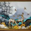 Golden Deer Enchanted Forest - 12x18 (7)