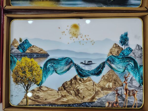 Golden Deer Enchanted Forest - 12x18 (8)