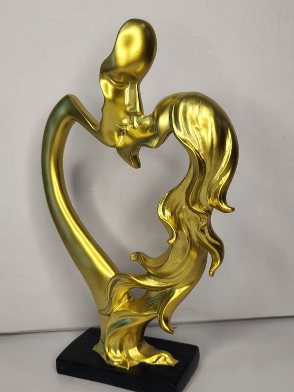 WhatsApp Image 2026-03-04 at 1.03.27 PM Romantic Couple Heart Sculpture Gold – Modern Love Art Showpiece