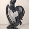 WhatsApp Image 2026-03-04 at 1.03.29 PM Romantic Couple Heart Sculpture Black – Modern Love Art Showpiece