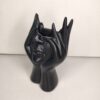 Black Face Art Pen Holder & Candle Holder – Modern Table Decor