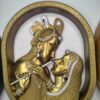 WhatsApp Image 2026-03-04 at 3.10.50 PM (1) Radha Krishna Intimate Flute Pose Wall Hanging – 13 inch(Gold/Silver/Wood/Brown)