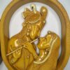 WhatsApp Image 2026-03-04 at 3.10.53 PM Radha Krishna Intimate Flute Pose Wall Hanging – 13 inch(Gold/Silver/Wood/Brown)