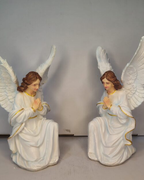 WhatsApp Image 2026-03-06 at 2.20.36 PM (1) Kneeling Prayer Angel Statue – White Guardian Angels | 1 ft size