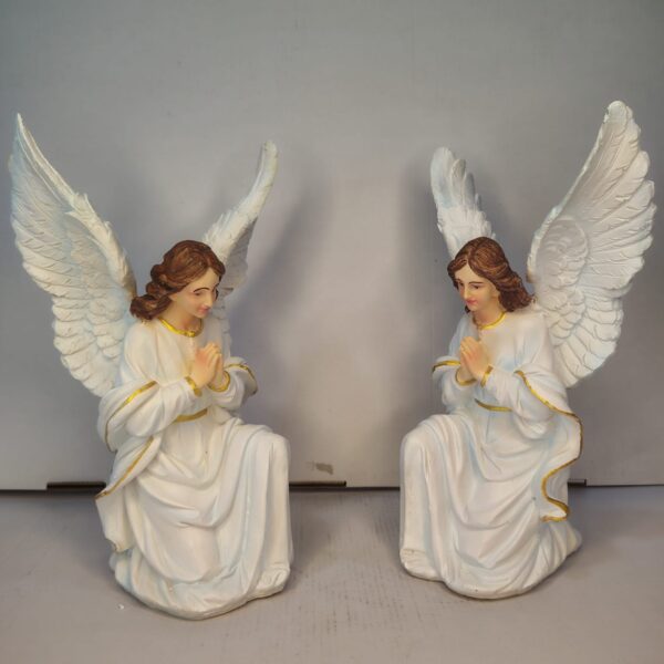 WhatsApp Image 2026-03-06 at 2.20.36 PM (2) Kneeling Prayer Angel Statue – White Guardian Angels | 1 ft size