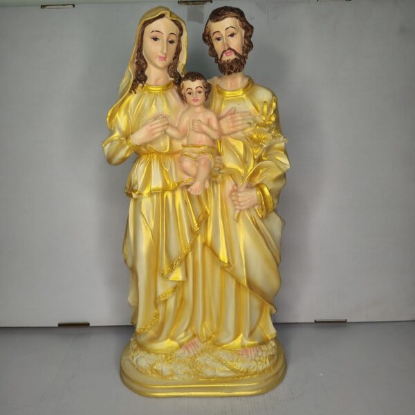 WhatsApp Image 2026-03-06 at 2.21.21 PM (1) Holy Family Gold Statue – Jesus, Mary & Joseph Religious Figurine | 1.5ft size