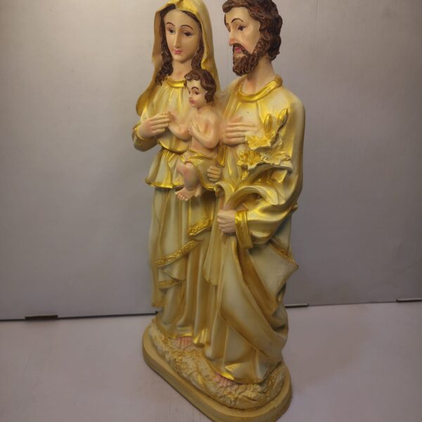 Holy Family Gold Finish Statue (Jesus, Mary & Joseph) 1.5 Feet