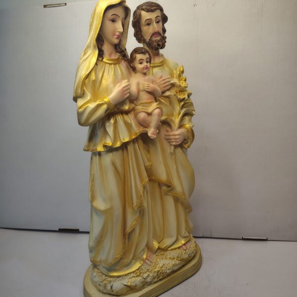 Holy Family Gold Finish Statue (Jesus, Mary & Joseph) 1.5 Feet