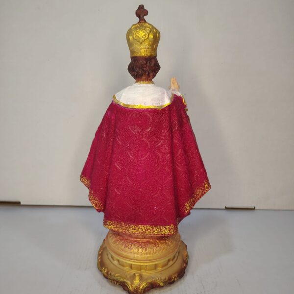 Infant Jesus of Prague Statue – Red & Gold Devotional Figurine | 1 ft size